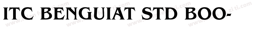 ITC BENGUIAT STD BOO字体转换